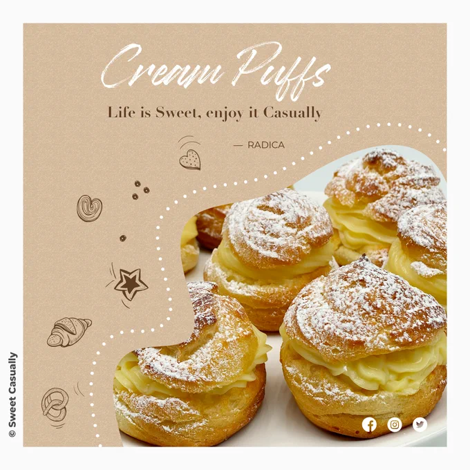 Cream Puffs filled with rich vanilla cream, dusted with icing sugar. 🎉🎊💕🍰👌

Saturday's favourite🥂 | Enjoying #Wimbledon🍓 Women's Final 🎾 - The most beautiful Tennis tournament of all.