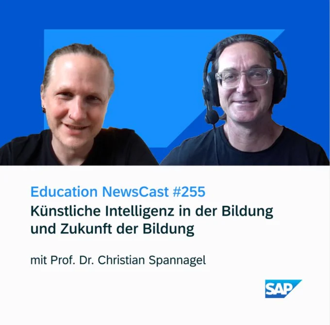 Education NewsCast #255: Künstliche Intelligenz in der Bildung und Zukunft der Bildung