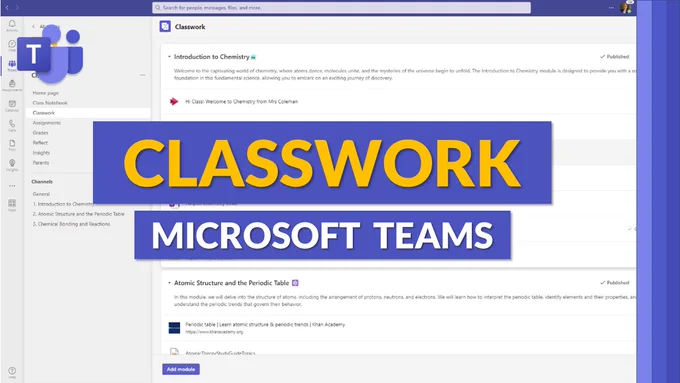 Thumbnail of Classwork in Teams