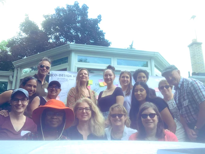 Group photo of the Co-Design Hub visioning retreat team.