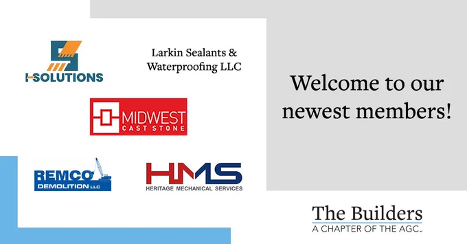 Infographic welcoming new members and an image of their logos.