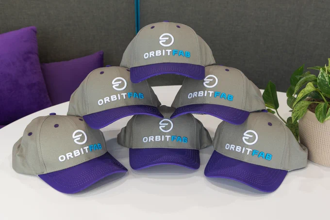 Picture of a stack of 6 Orbit Fab hats