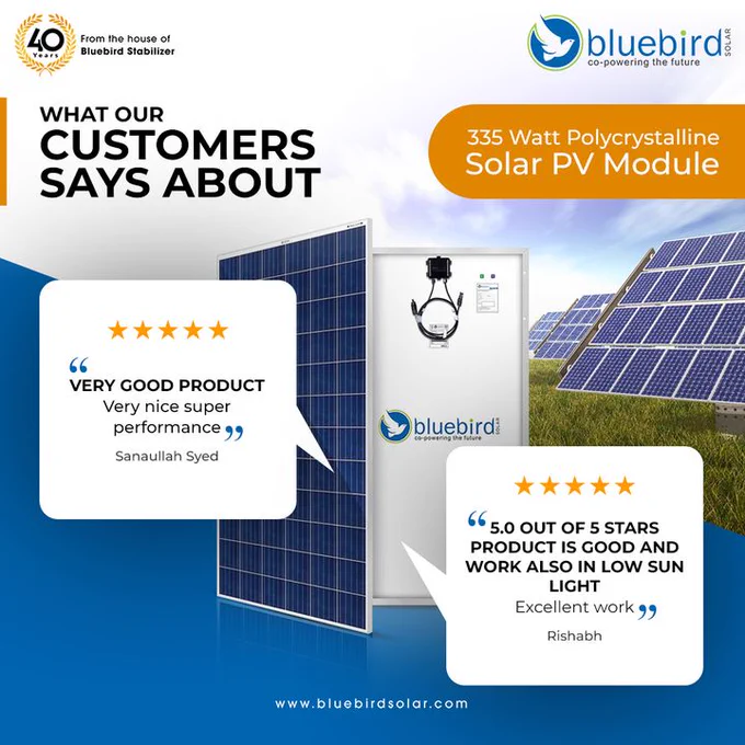 Solar panel customer review