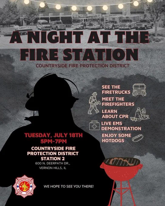 Night at the Fire Station flyer