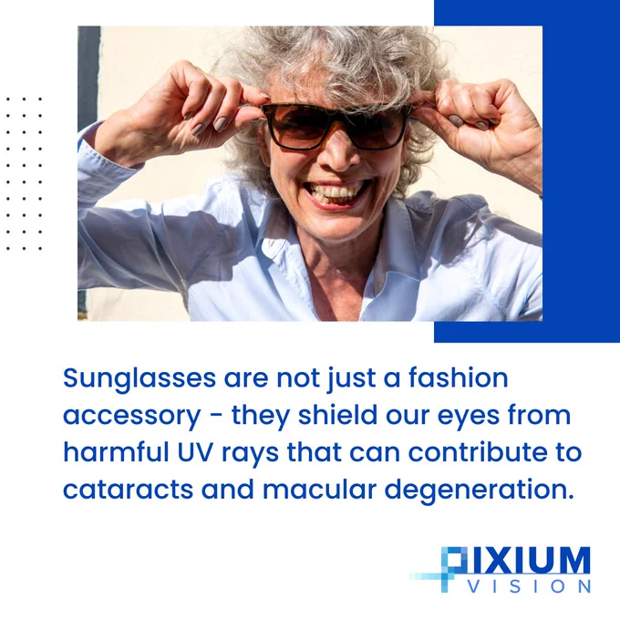 Sunglasses are not just a fashion accessory - they shield our eyes from harmful UV rays that can contribute to cataracts and macular degeneration. They also protect delicate eye tissues from bright light and help avoid strain. So the next time you step out, make sure to wear your sunglasses for a bright and healthy vision.

Together, let's envision a future where eye health is a priority! ❤️👁️
 
#EyeHealth #SunglassesProtection #Neurostimulation