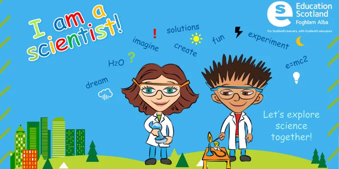 Image shows the cover of our 'I am a scientist!' resource. Let's explore science together!