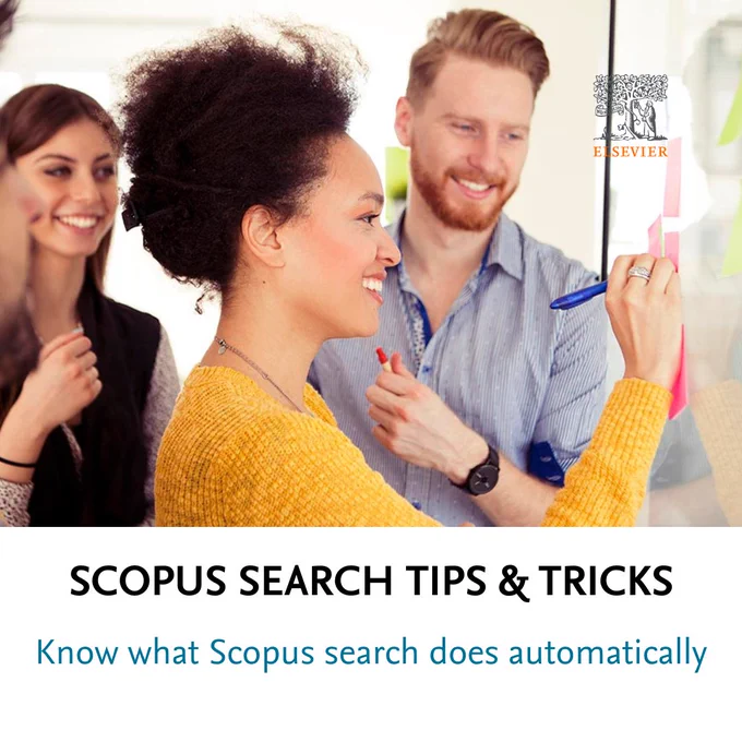 Head over to Scopus Academy for search tips & tricks in Scopus