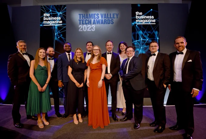 A picture of special effect and Cydea representatives at the TVTA awards