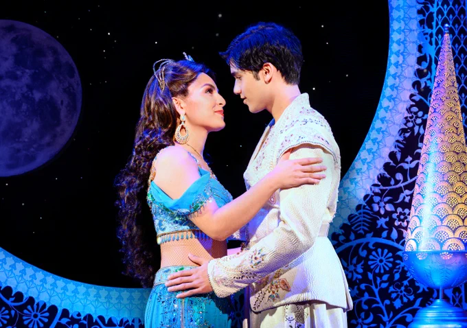 Production photo of Aladdin and Jasmine