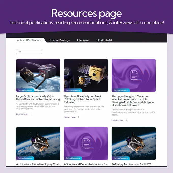 Text says Resources Page: Technical publications, reading recommendations, & interviews all in one place!