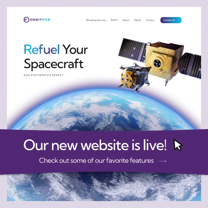 Text says our new website is live, check out