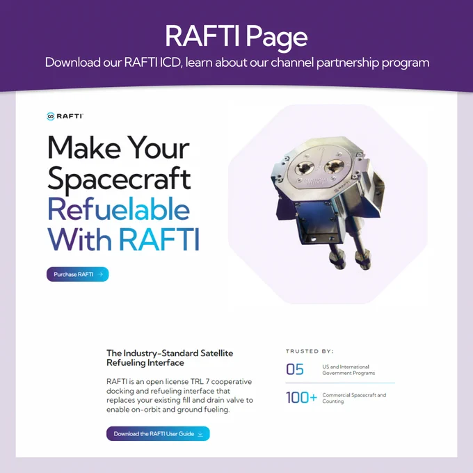 Text says RAFTI Page. Download our RAFTI ICD, learn about our channel partnership program