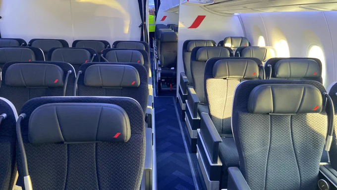 Nouvelle cabine Premium Economy de l’A350 avec sieges Recliner