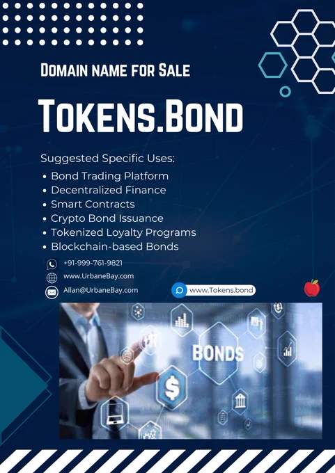 Tokens.Bond is a powerful and memorable domain name that evokes a sense of trust and security. The name is perfect for startups in the financial industry that deal with blockchain technology, digital tokens, and other related services. The name "Tokens.Bond" also hints at a community that values a shared sense of trust and loyalty. The name is short, only six letters long, and two syllables, making it easy to remember and type. Its brevity also makes it perfect for branding and marketing purposes, as it can be easily used in logos, slogans, and other promotional materials. Overall, Tokens.Bond is an ideal domain name for any startup looking to build trust and establish themselves as a leader in the financial technology industry.

#Crypto #Digital #Currency #specie #legaltender #defi #Metaverse #nft #News #Digital #Money #Assets #Latest #Crypto #News #Bitcoin #blockchain #blockchaintechnology #technology #cryptoplatform #cryptocurrencies #cryptocoin #starttrading #cryptocurrency 