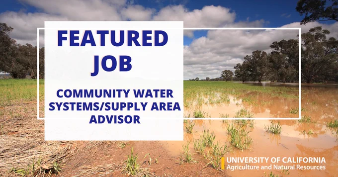 Featured Job - Community Water Systems Area Advisor