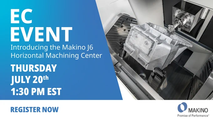 Introducing the Makino J6 Horizontal Machining Center.