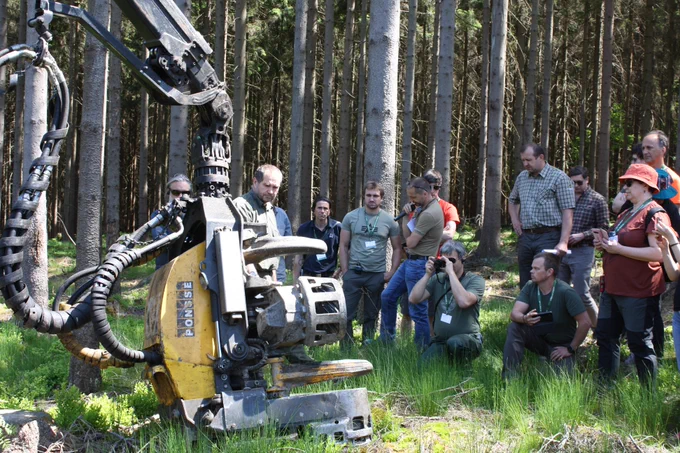 Field trip during the workshop "Managing biotic threats in forests - lessons learned from bark beetle calamities"