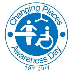 The Changing Places logo with a border which says: Changing Places Awareness Day, 19th July