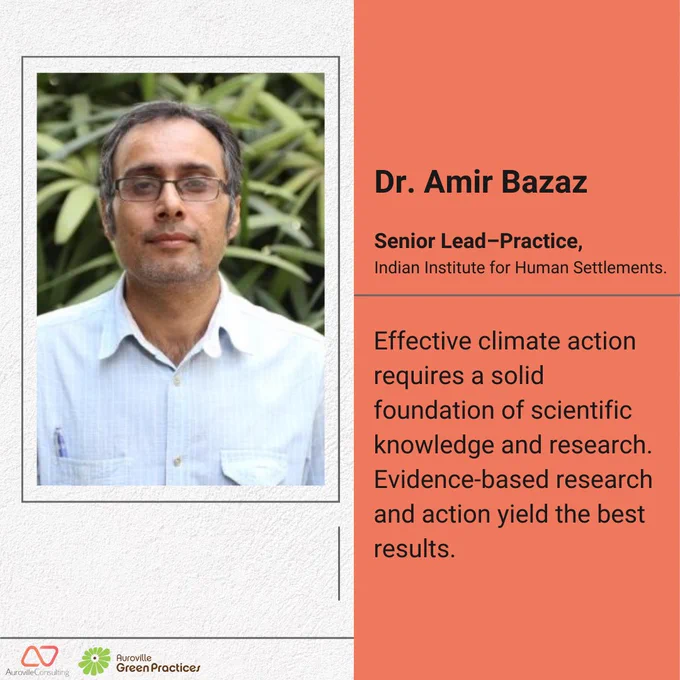 Amir Bazaz of Indian Institute for Human Settlements  on climate change's impact