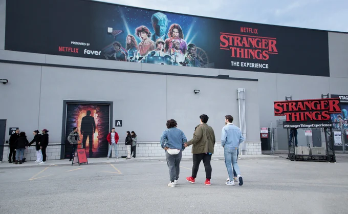 Exterior of the Stranger Things Experience in Toronto
