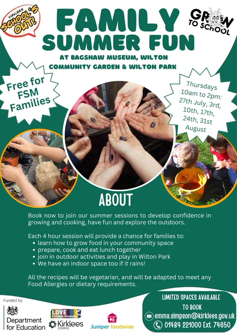 Poster for event - images of hands with seeds