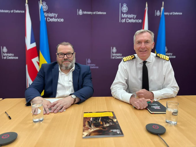 The MOD Permanent Secretary, David Williams, and Chief of the Defence Staff, Admiral Radakin, speak to staff about the Defence Command Paper Refresh.