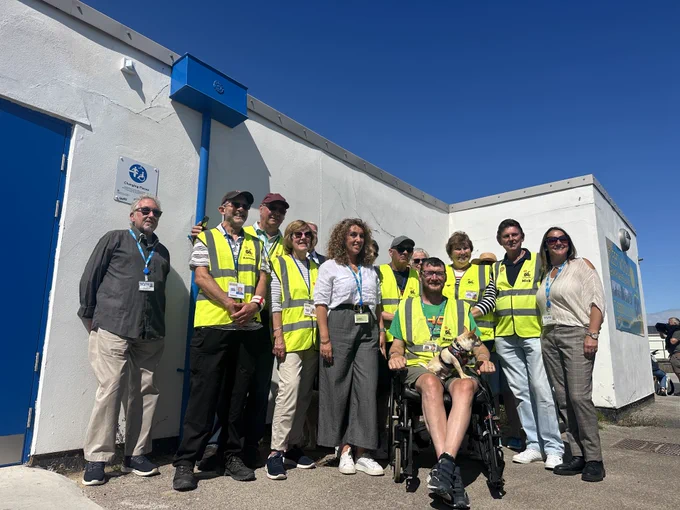 Changing Places Toilet with officers, volunteers and staff