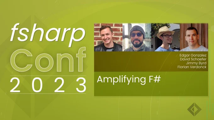text reads: fsharpconf 2023 - amplifying f#
