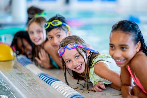 Children in a swimming pool