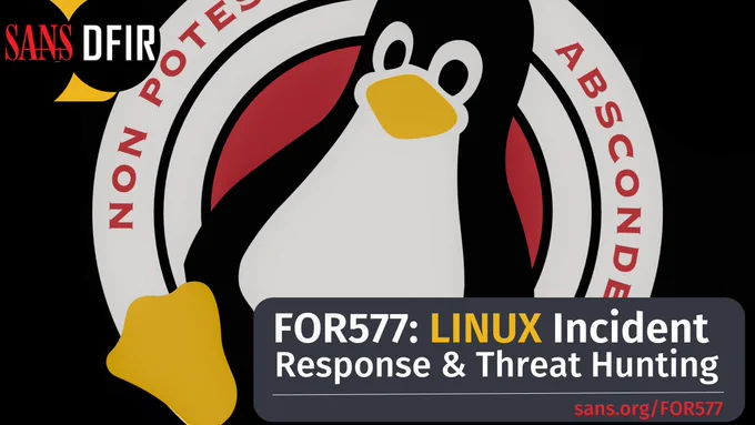 Linux powers the Internet, and most webservers, databases, and even super-computing clusters today run on it. This means that our valuable, sensitive, and personal data is likely to be stored on a device running Linux. Unfortunately, our adversaries know this. Attacks against Linux platforms are increasing, so responders need the tools and techniques to combat them. FOR577 teaches the skills needed to identify, analyze, and respond to attacks on Linux platforms and how to use threat hunting techniques to find even the stealthiest attacker.