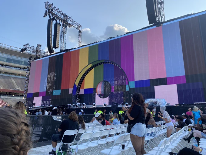 View from my seats at the Beyoncé show with my fren