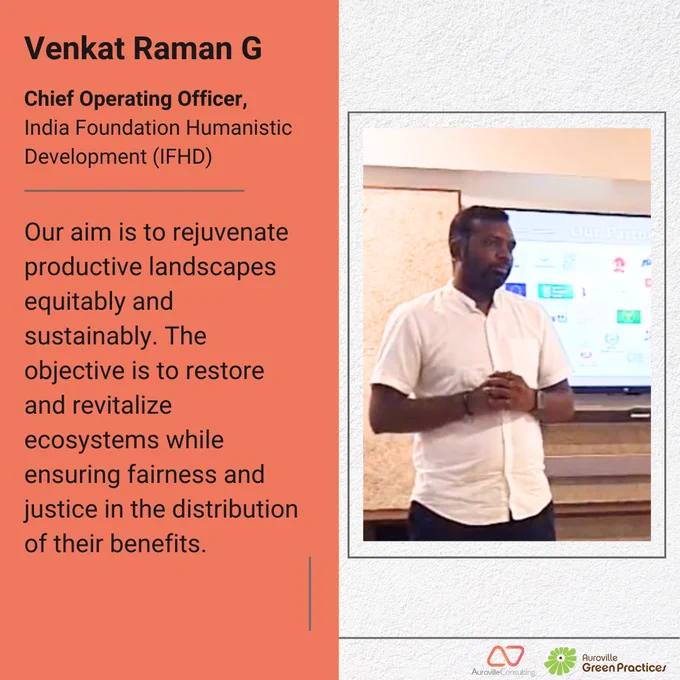 Venkat Raman from indian foundation of humanistic development on carbon positive agriculture
