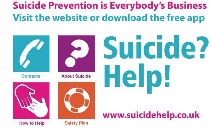 Suicide prevention is everybody's business. Visit the website or download the free app. 