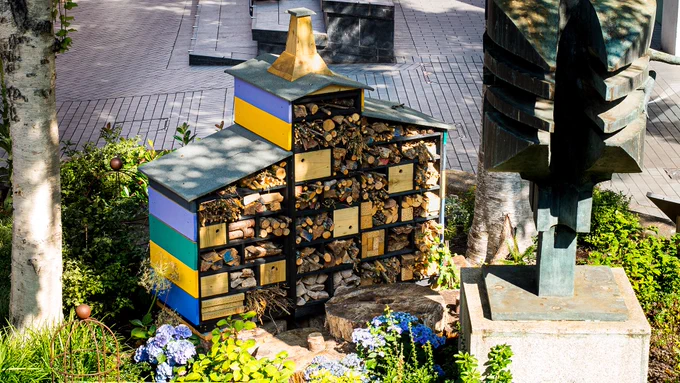 Bug hotel in Guildhall Shopping Centre