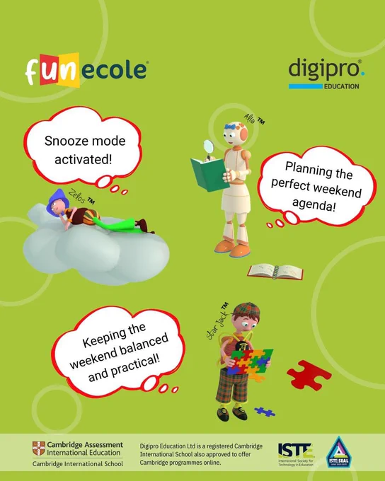 What is your weekend mood? Look closely at our vibrant FUNecole® characters and find the one that perfectly matches your ✨ weekend vibes! 

Are you the imaginative Dreamer, the detail-oriented Critic, or the balanced Realist? Share your weekend mood with us and let your friends know which FUNecole® character you resonate with! 🌟💬

----------

#weekend #weekendvibes #edtech #education #cambridge #cambridgeassessment #iste #programming #computing #computerscience #coding #robotics #STEAM #SEL #21Century #digiproeducation #funecole