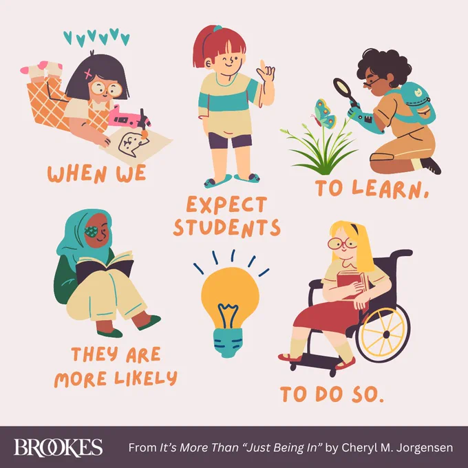 When we expect students to learn, they are more likely to do so. 