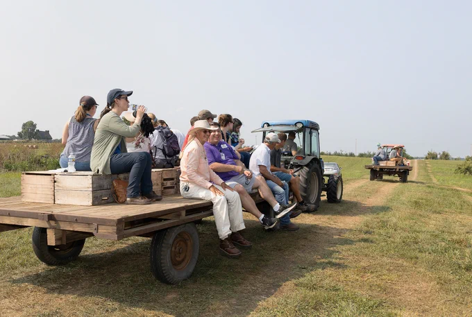 Attendees at 2023 Field Day at WV’s Appalachian Fruit Research Station. 