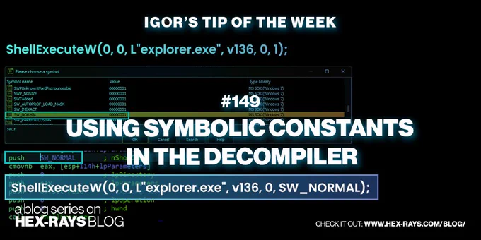 Igor's Tip of the week #149: Using symbolic constants in the decompiler