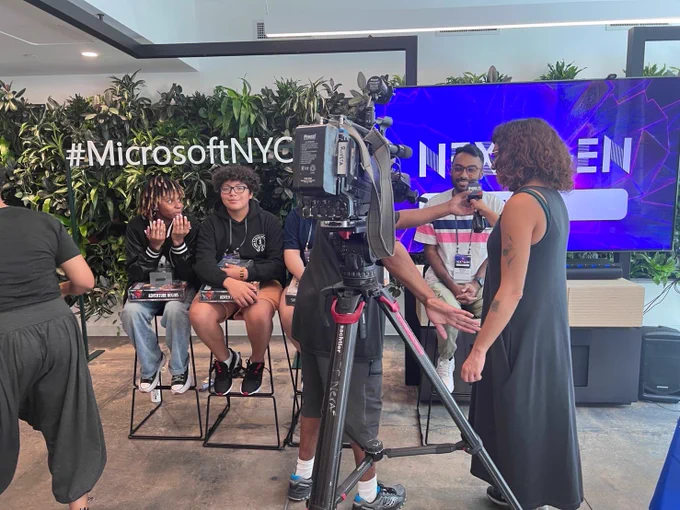 My students and I being interviewed by Fox 5 News.