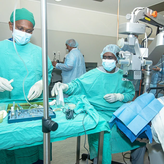 Cataract surgery underway at Honiara's Regional Eye Centre