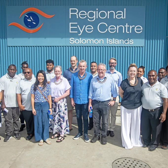 Representatives from Regional Eye Centre partners including MPs from Australia