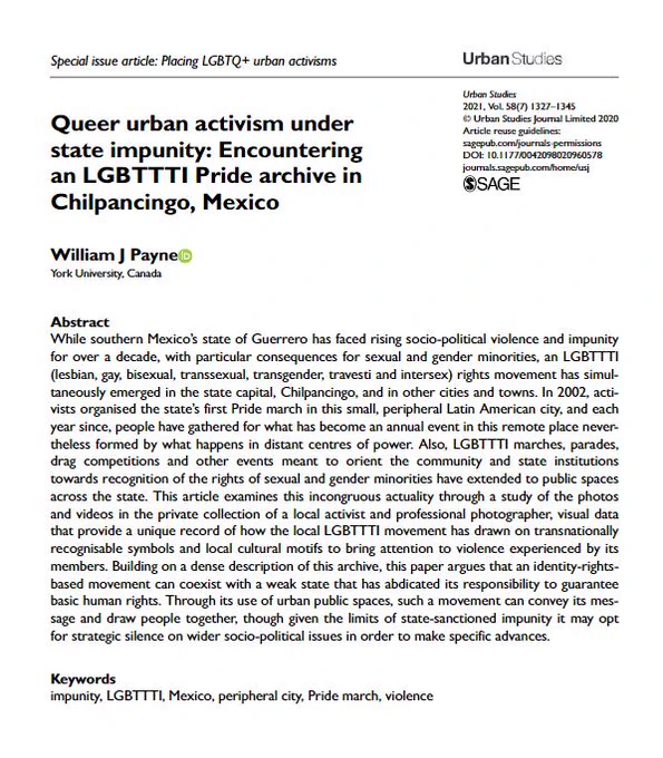 Screenshot of article info including DOI, title, author, abstract and keywords.