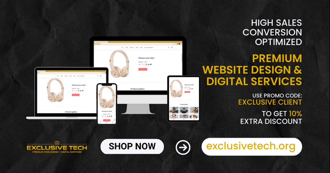 High Sales Conversion Optimized Website Design from Exclusive Tech | Visit: exclusivetech.org 