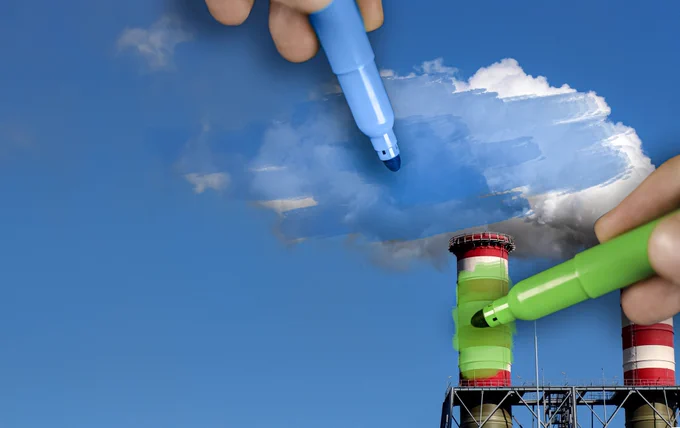 Pens trying to rub out pollution in sky