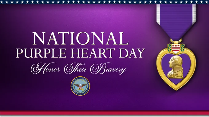 Purple Heart Day Graphic