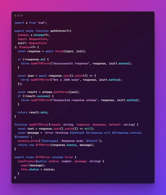 A screenshot of a piece of code. Gist with the code can be found here https://gist.github.com/gimenete/dd1886288ee3d3baaeae573ca226048f