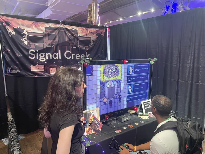 Signal Creek booth at PlayNYC.