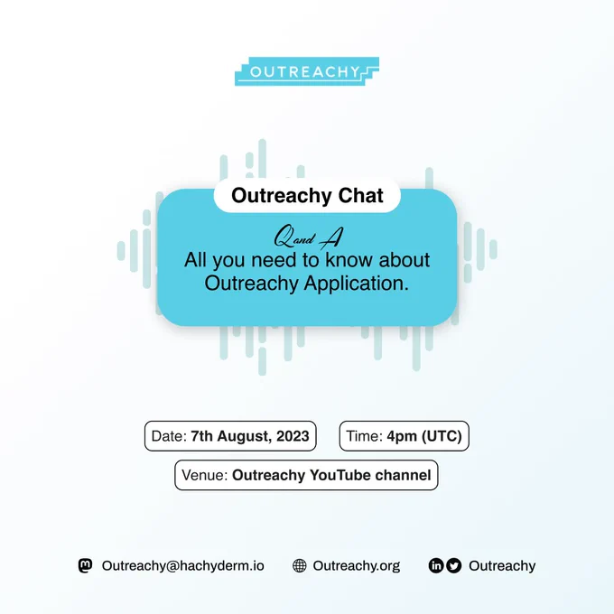 Outreachy Chat: All you need to know about Outreachy Application.