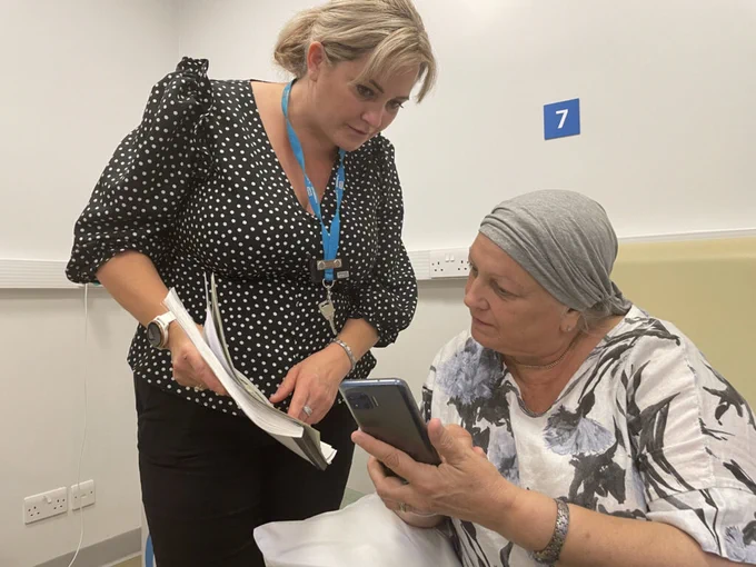 Toni Peet, Personalised Cancer Manager, and Paula Trelford, discuss improvements to the HealthZone Cancer Care app.