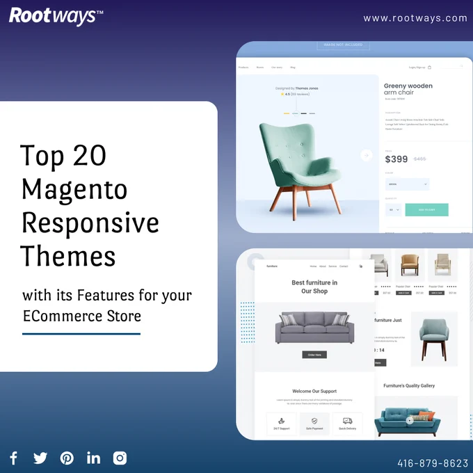 Top 20 Magento Responsive Themes with its Features for your ECommerce Store

Enhance your eCommerce store with the top 20 Magento responsive themes! Create stunning online experiences, from fashion to tech. 🛍️🎉 

Click here to learn more: 
https://bit.ly/3QLxi7h

#ecommerce #magentothemes #Top20 #magentothemes #ecommercestore